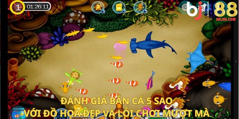 Đánh giá bắn cá 5 sao với đồ họa đẹp và lối chơi mượt mà.